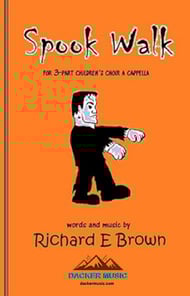 Spook Walk Three-Part Mixed choral sheet music cover Thumbnail
